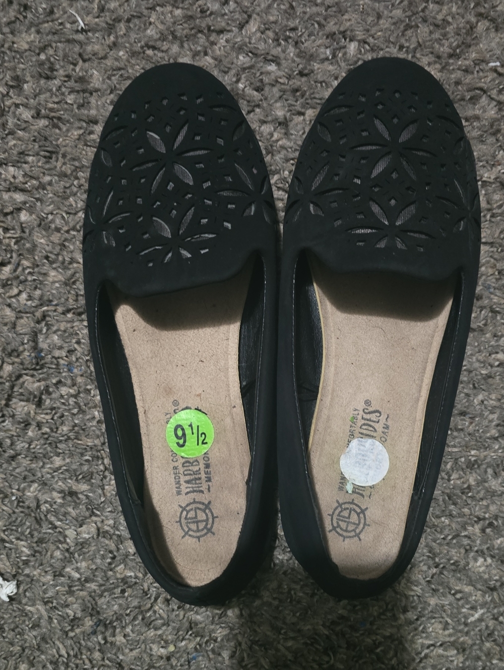 Wander Black Laser-Cut Slip-On Loafers
